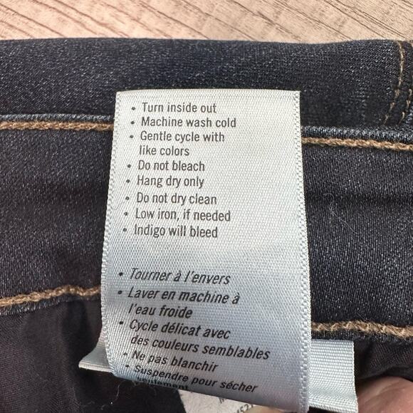 Paige Hoxton Ultra Skinny Jeans Women's 26 Blue Mid Rise Mona DNM521 Dark Wash - Picture 7 of 11